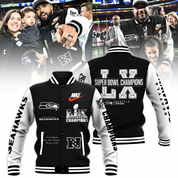 PREMIUM Super Bowl LX X SEA Champions Limited Edition Baseball Jacket V3 NDT VHM 100226