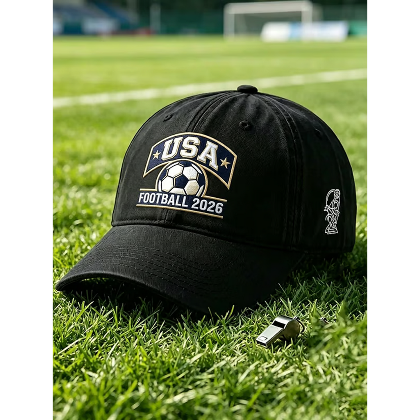 American Soccer Fan Printed Baseball Cap V1 DATND TANTD 040626