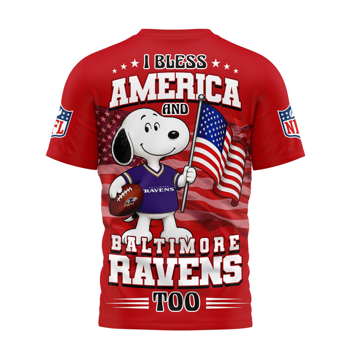 BAL Premium NFL Snoopy America 250 3D Shirt 1706