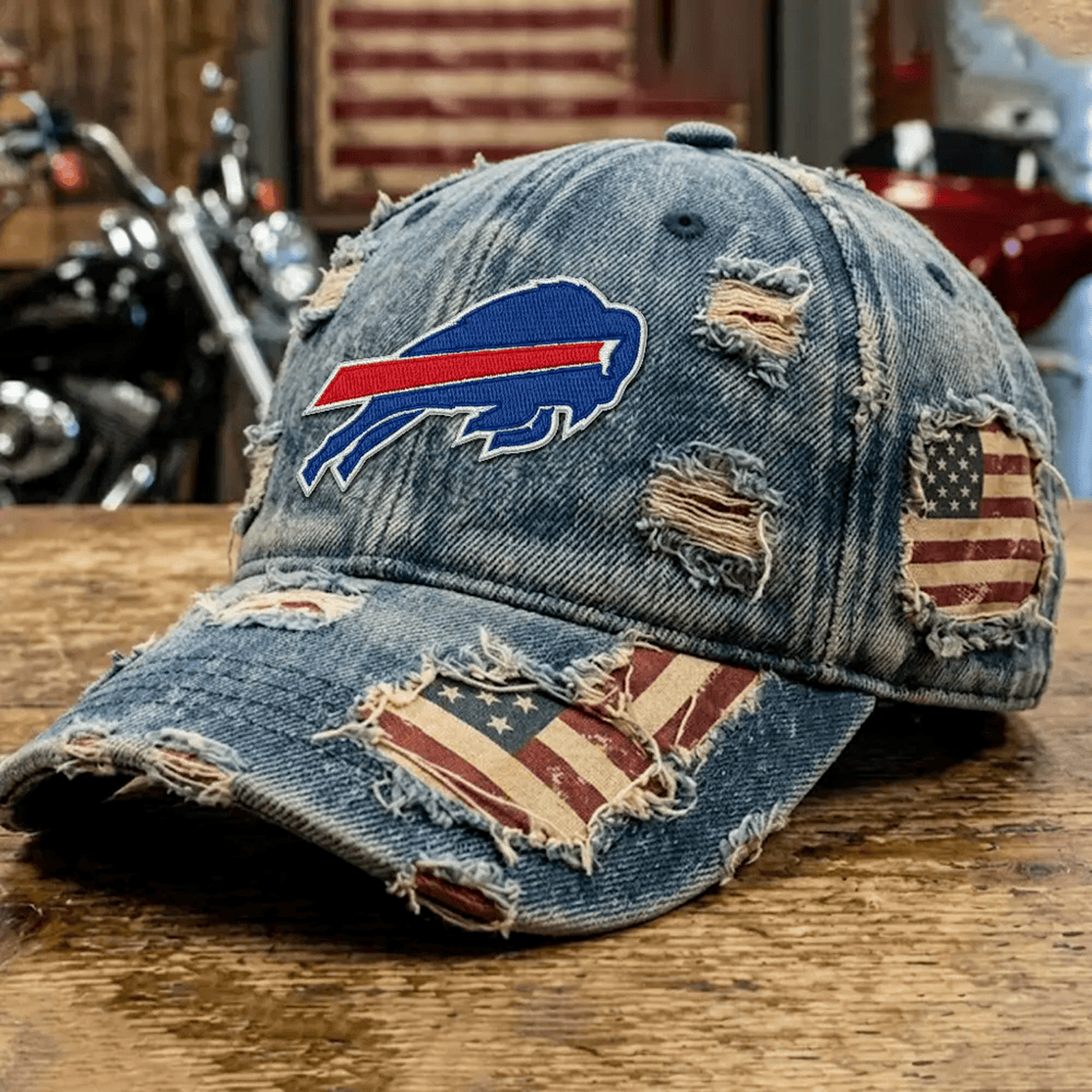 BUF x NFL Denim Washed Cap V2 2805 DatND DVT