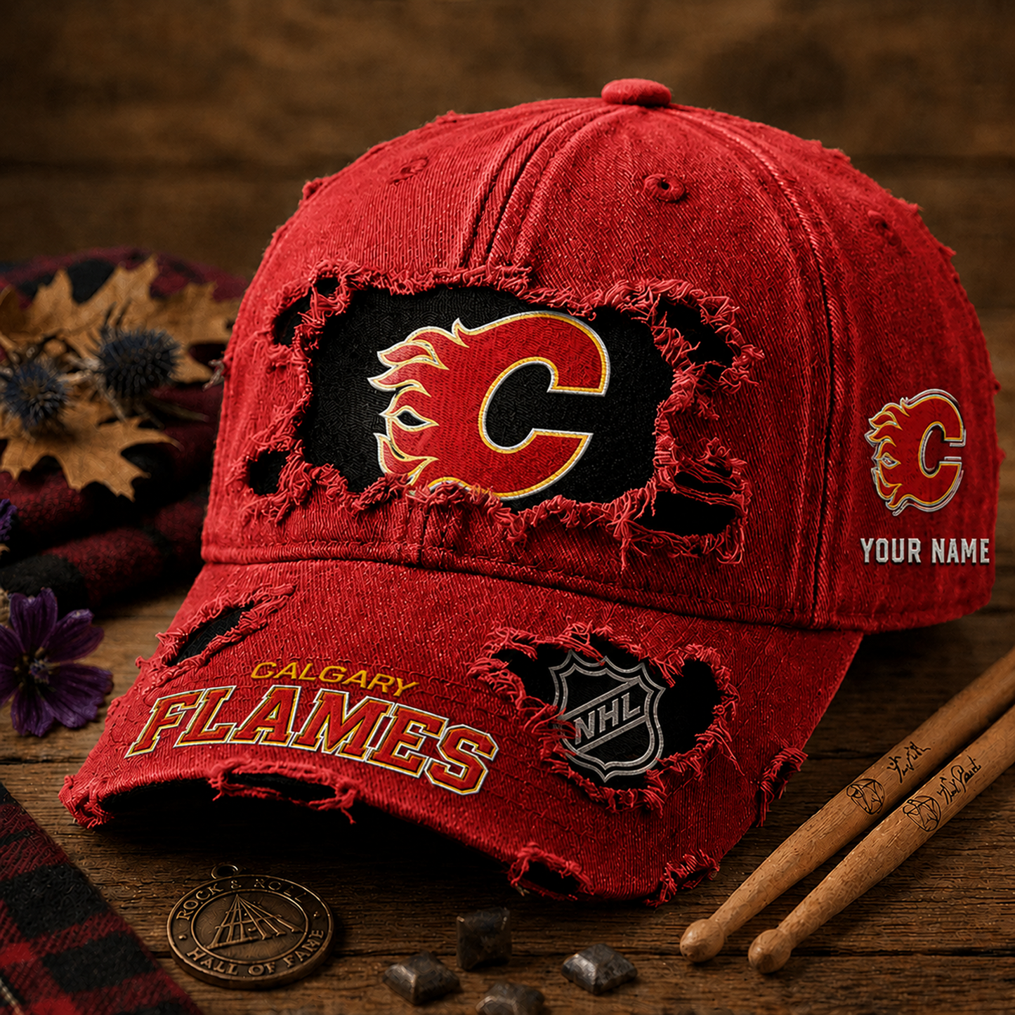 CAL x NHL Denim Washed Cap New Style DATND TANTD 290526