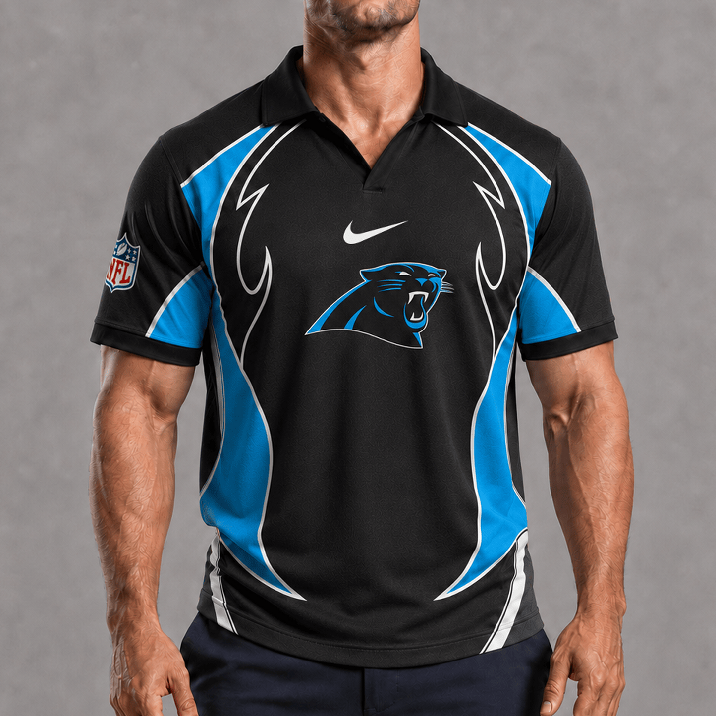 CAR x NFL Premium Rugby Polo Shirt 1506