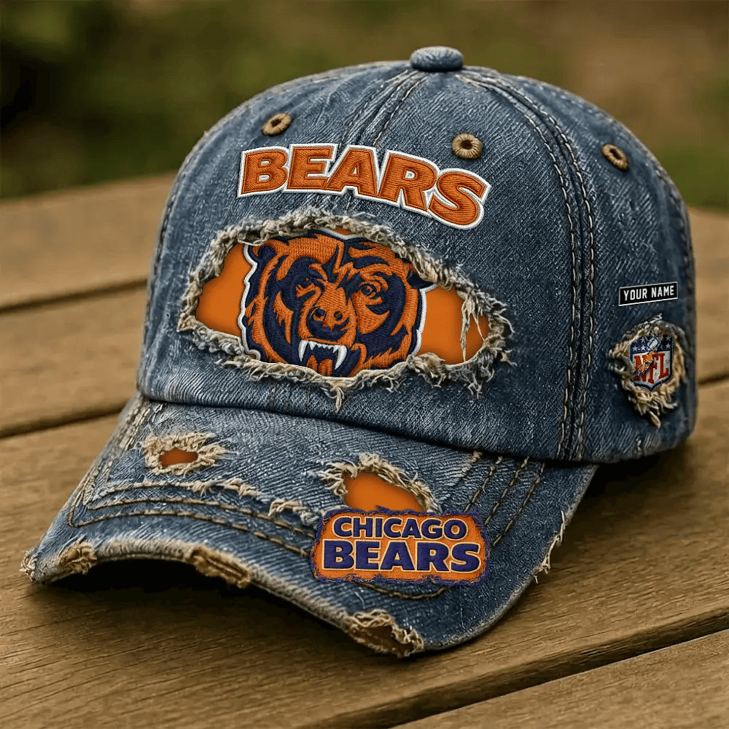 CHI x NFL Denim Washed Cap 2805 DatND DVT