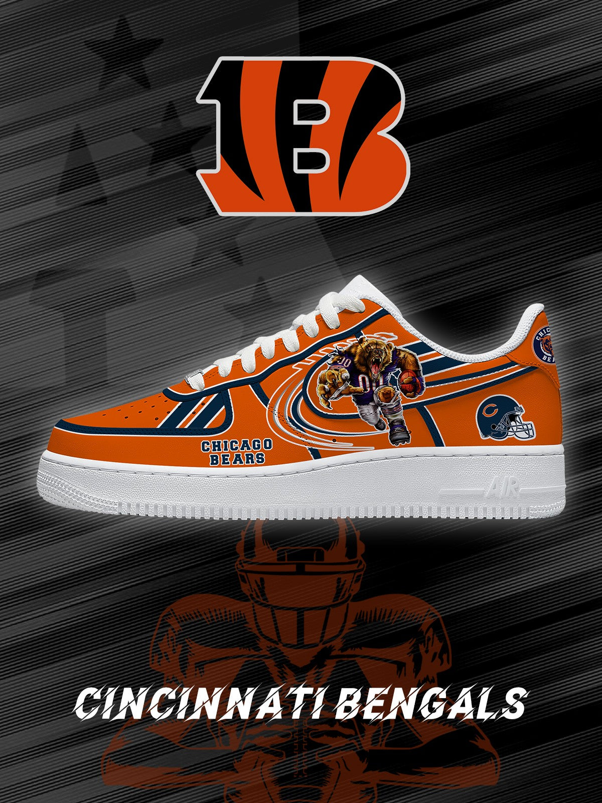 CIN x NFL Luxury AF1 Sneakers 200626