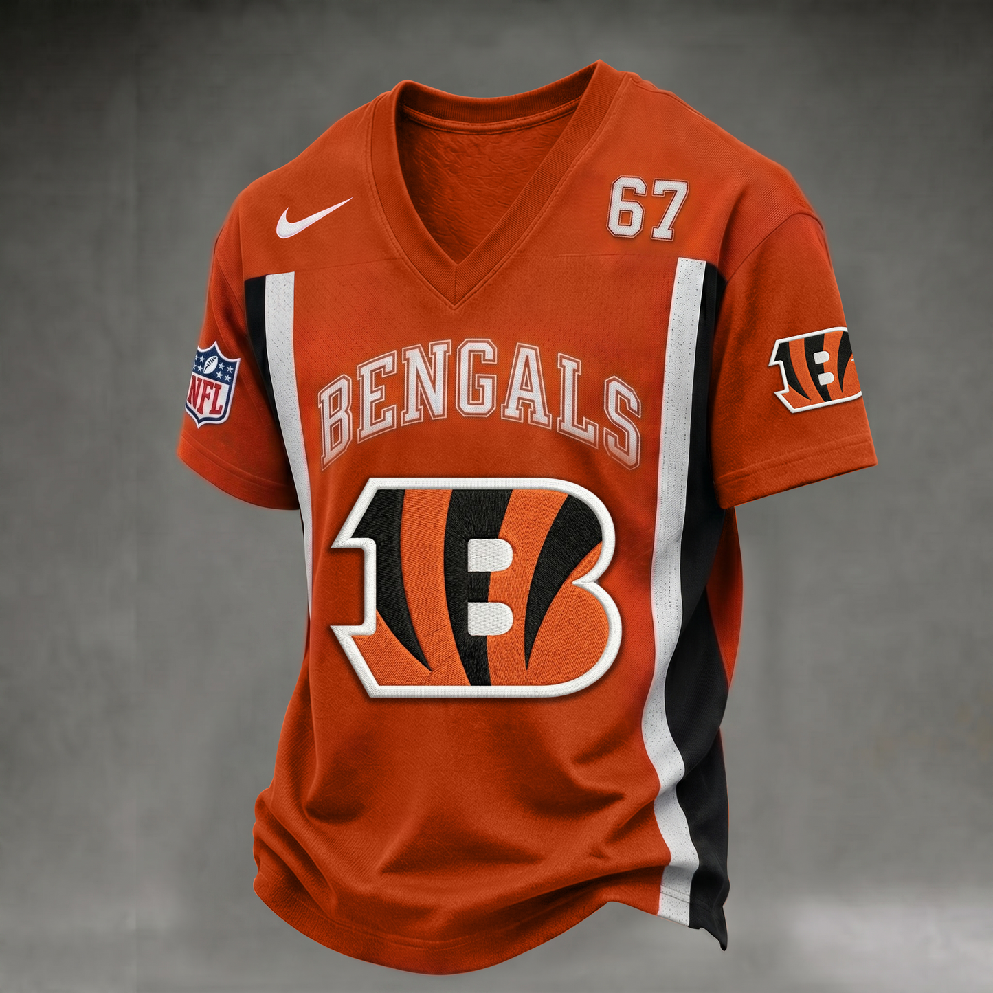 CIN x NFL V2 Premium V-neck Shirt 200626