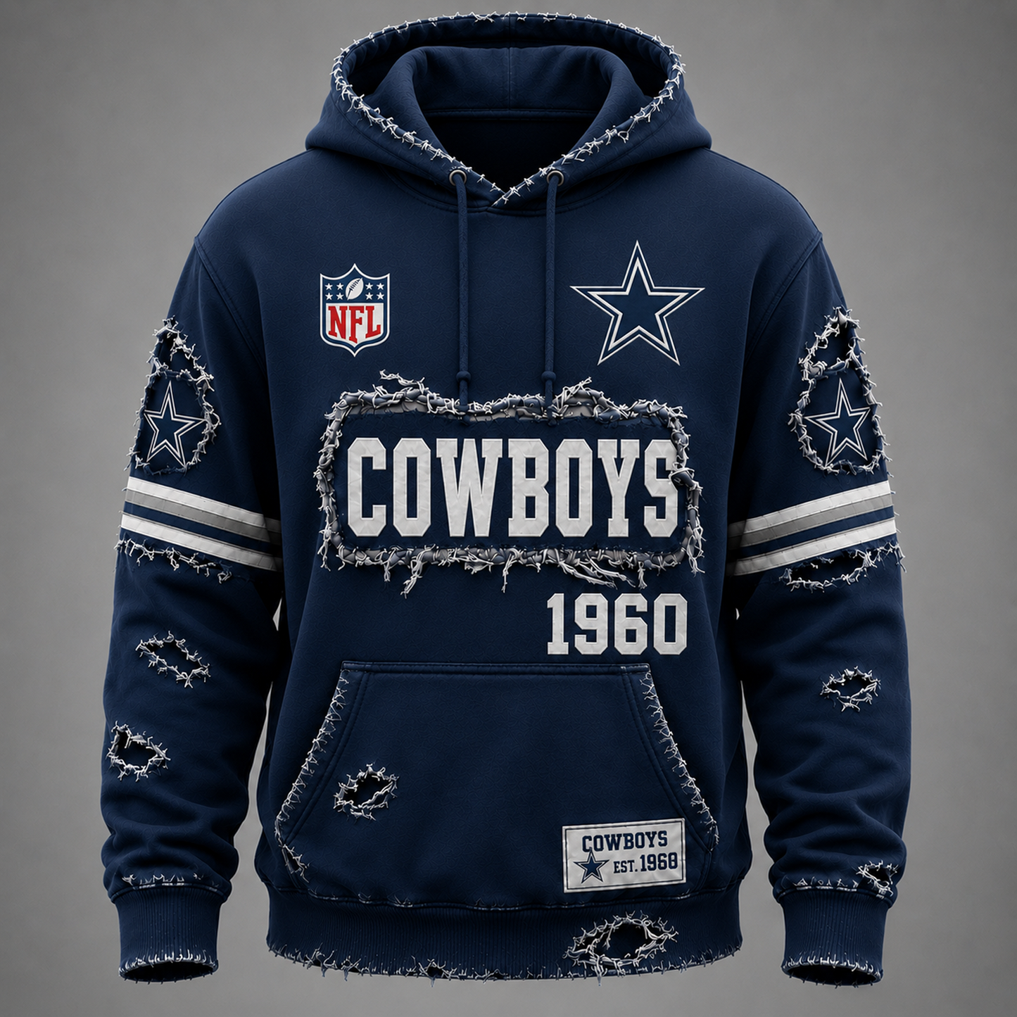 DAL x NFL Distressed Premium Hoodie 0906 DatND DVT
