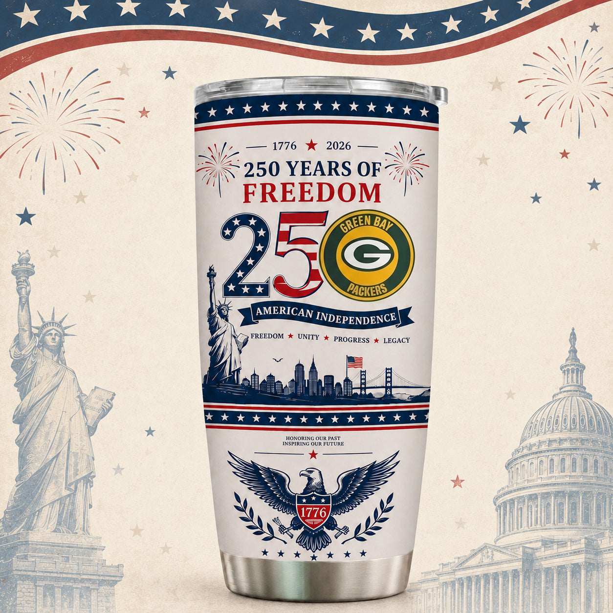 GBP x NFL 250th Anniversary Special Tumbler for Football Fans 170626