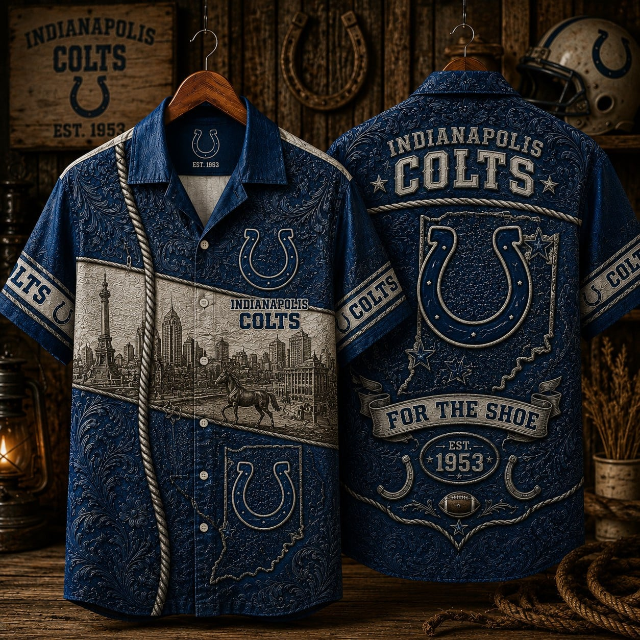 IND x NFL Hawaiian Shirt 1906