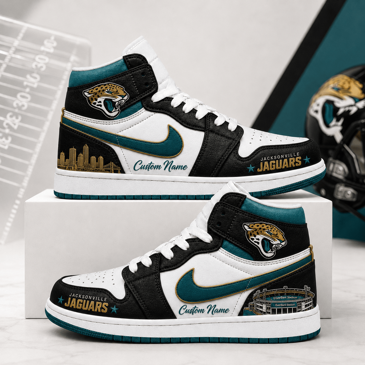 JJ x NFL Luxury Air Jordan 1 Sneakers 230626