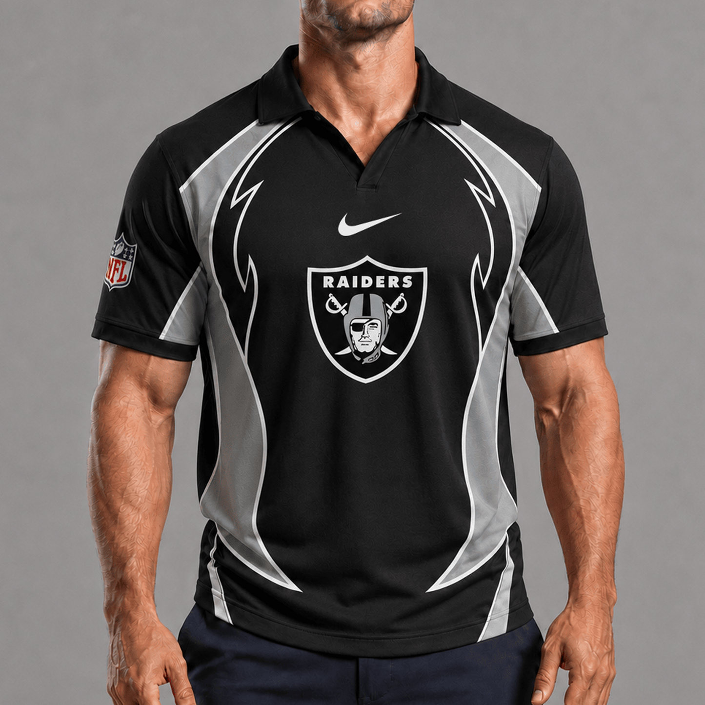 LV x NFL Premium Rugby Polo Shirt 1506