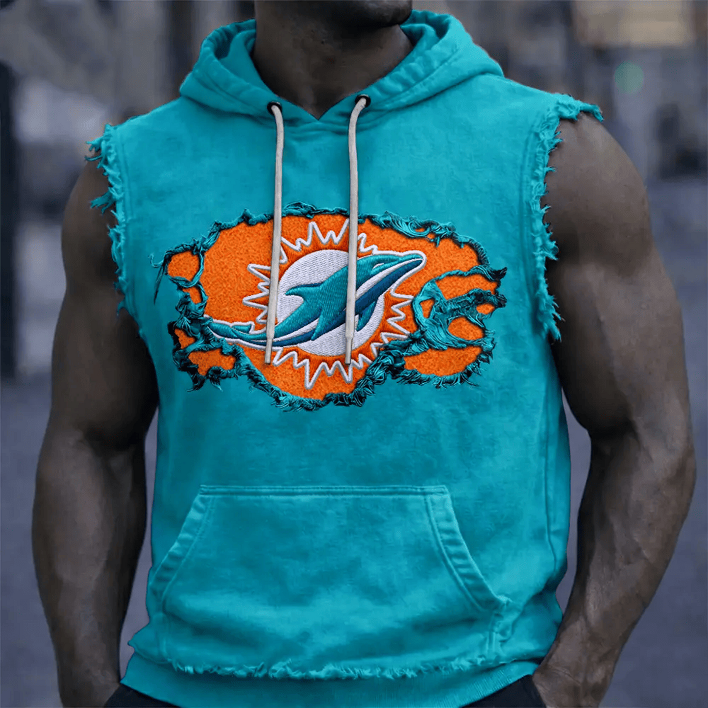 MIA x NFL Menƒ??s Sleeveless Hoodie Tank DATND TANTD 280526