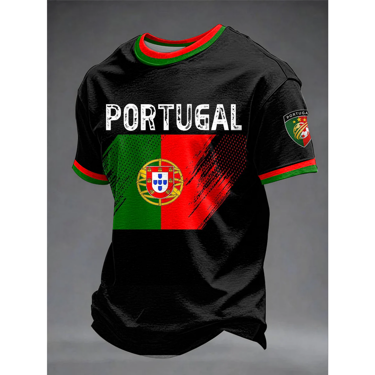Men's Portugal Football 3D Shirt V35 DATND TANTD 050626