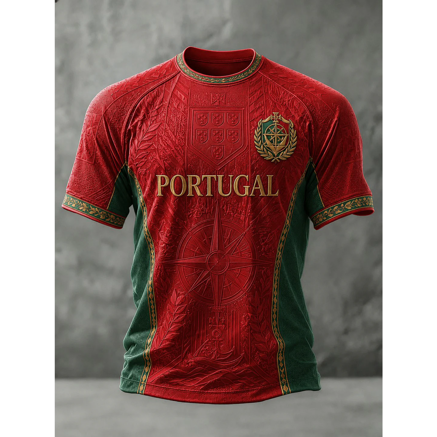Men's Portuguese Football Print Casual Top V12 180626