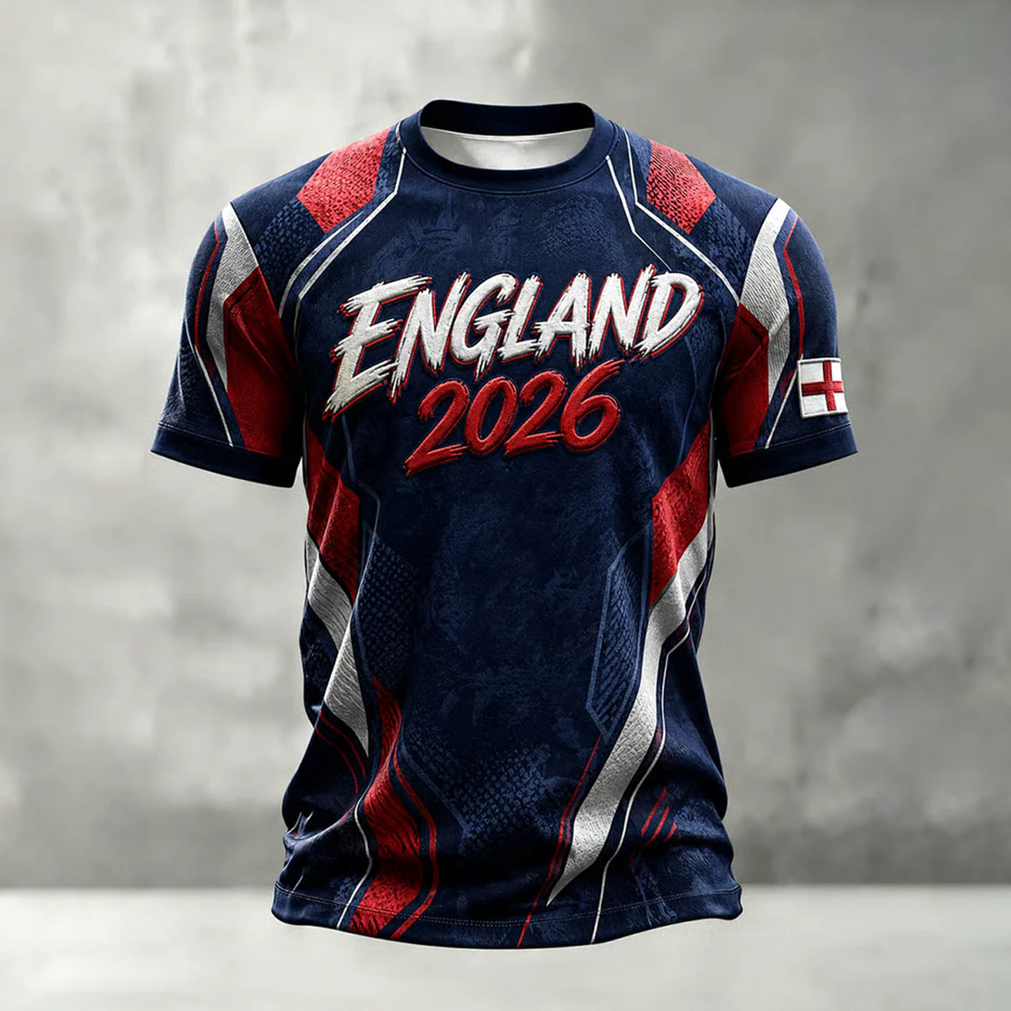 Men's UK Football Lover England Printed short sleeves t-shirt V1 0106 DatND DVT