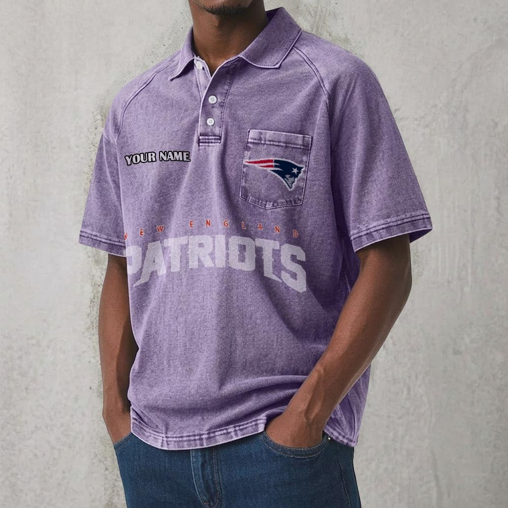 NEP x NFL Men's Distressed Turn-Down Collar Polo DATND TANTD 250526