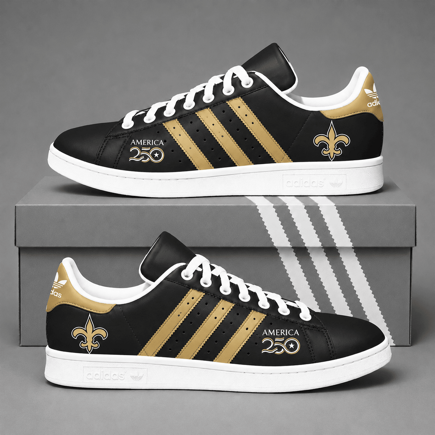 NO x NFL Premium America 250 Team Pride Superstar Sneakers 150626