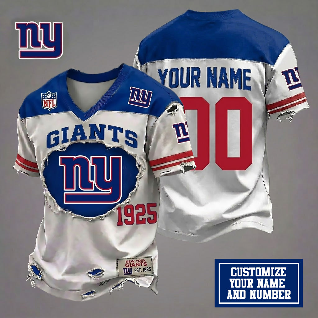 NYG x Customize NFL Luxury Classic T-shirt DDT 030626 TTTZ