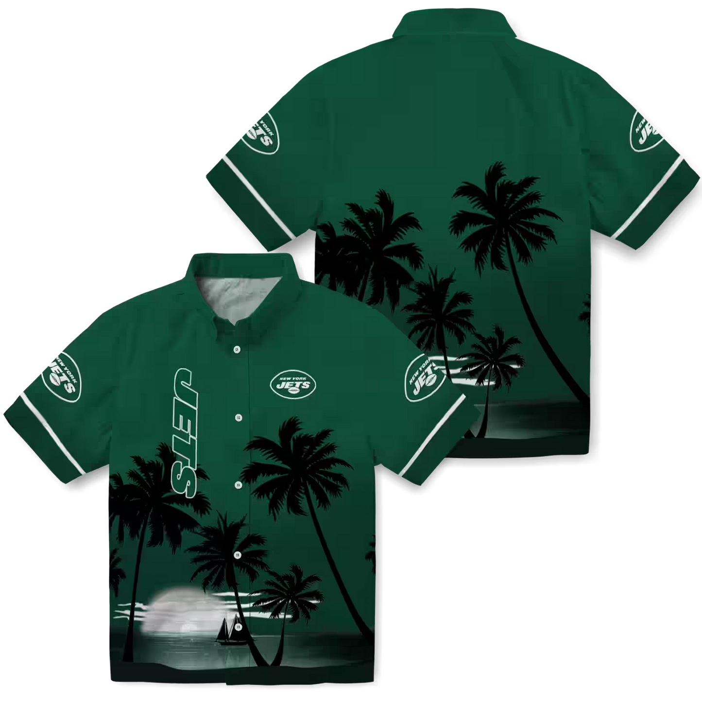 NYJ x NFL Hawaiian Shirt ƒ?? Beach Sunset DATND TANTD 270526