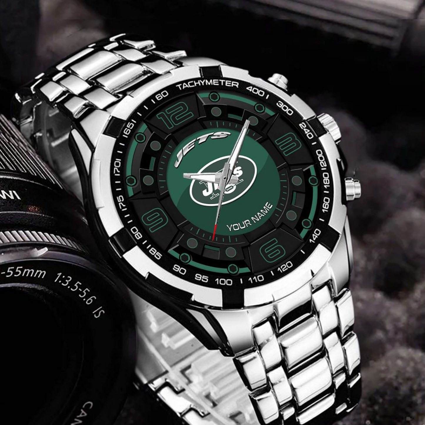 NYJ x NFL Stainless Steel Watch DatND DVT