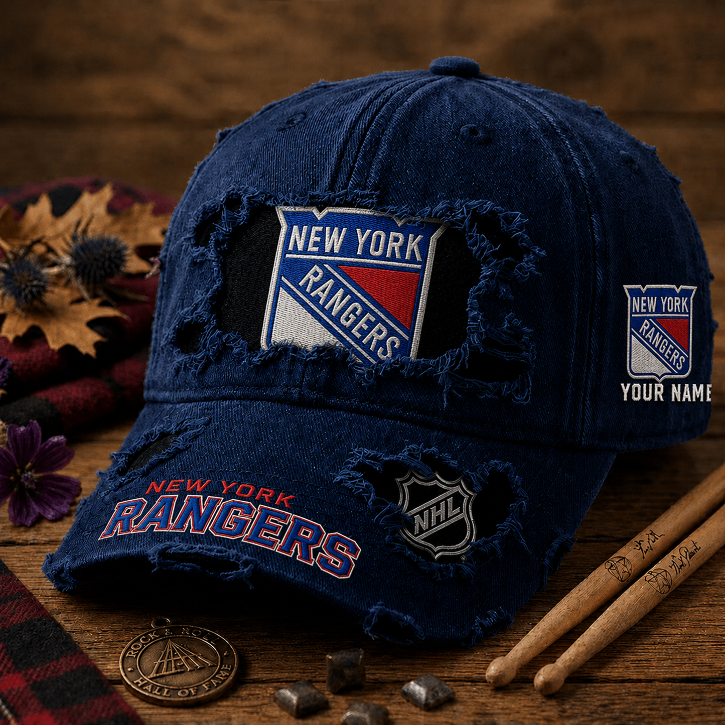 NYR x NHL Denim Washed Cap New Style DATND TANTD 290526