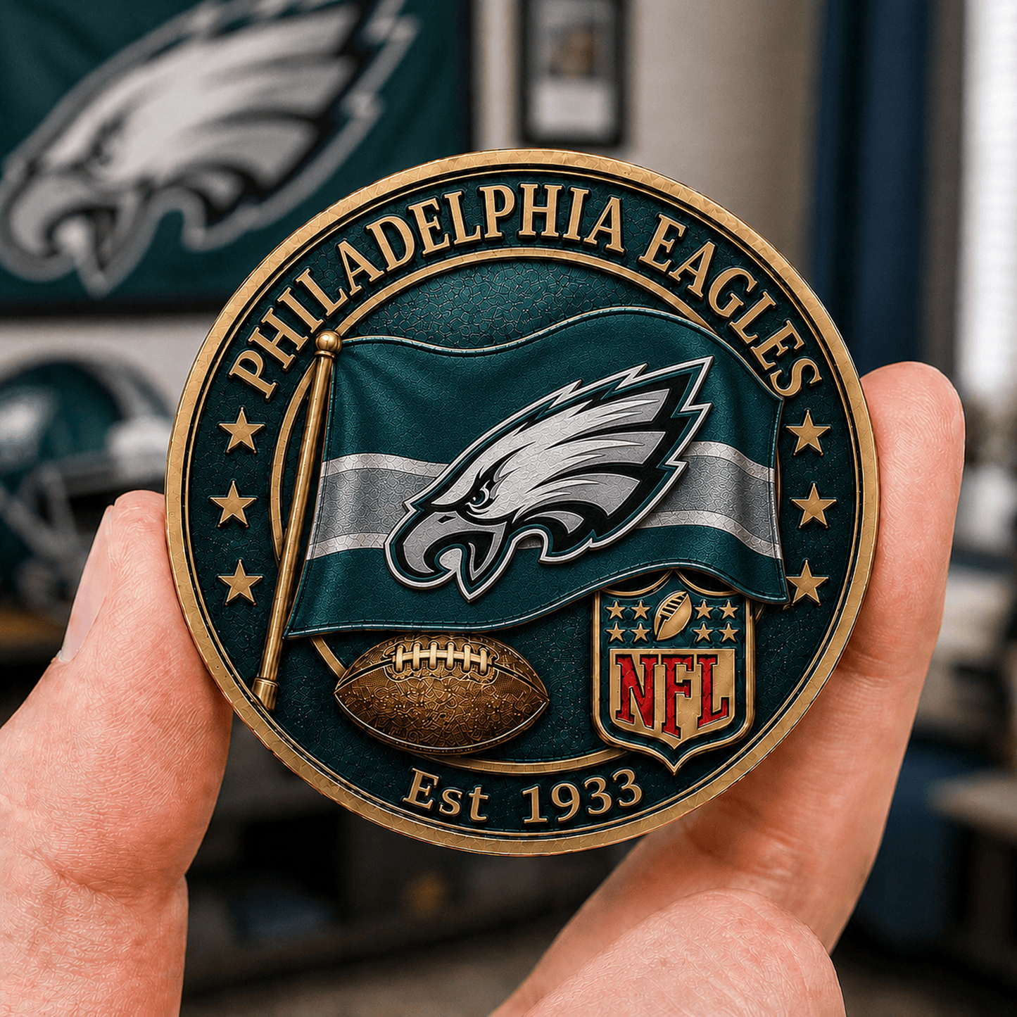 PHI Premium NFL Fan Pride Commemorative Coin 1906