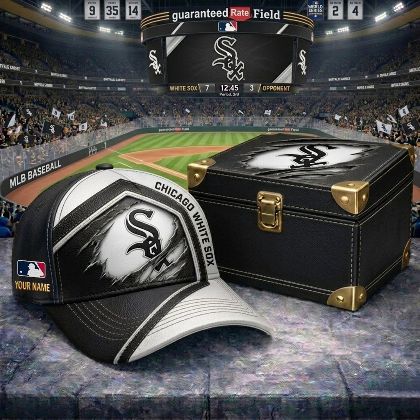 PREMIUM MLB X CWS CRACK CUSTOM NAME HAT NDT NHM 260526
