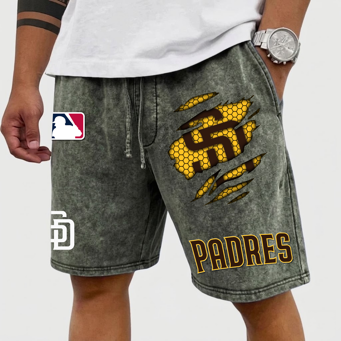 PREMIUM MLB X SDP WASH SHORT FOR SUMMERS HOLIDAY NDT VHM 080426