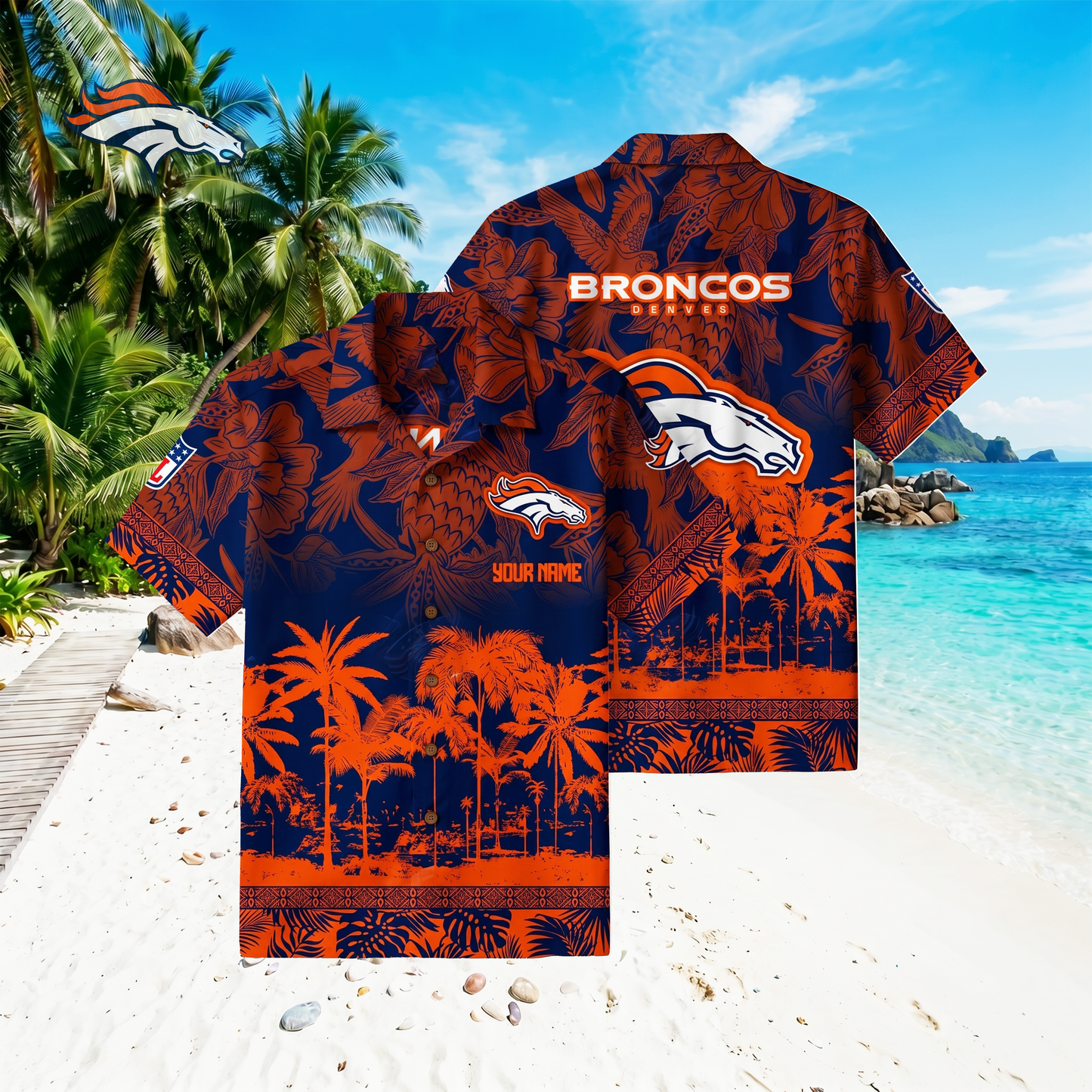 PREMIUM NFL X DB Floral With Parrots Hawaiian Shirt NDT VHM 060526