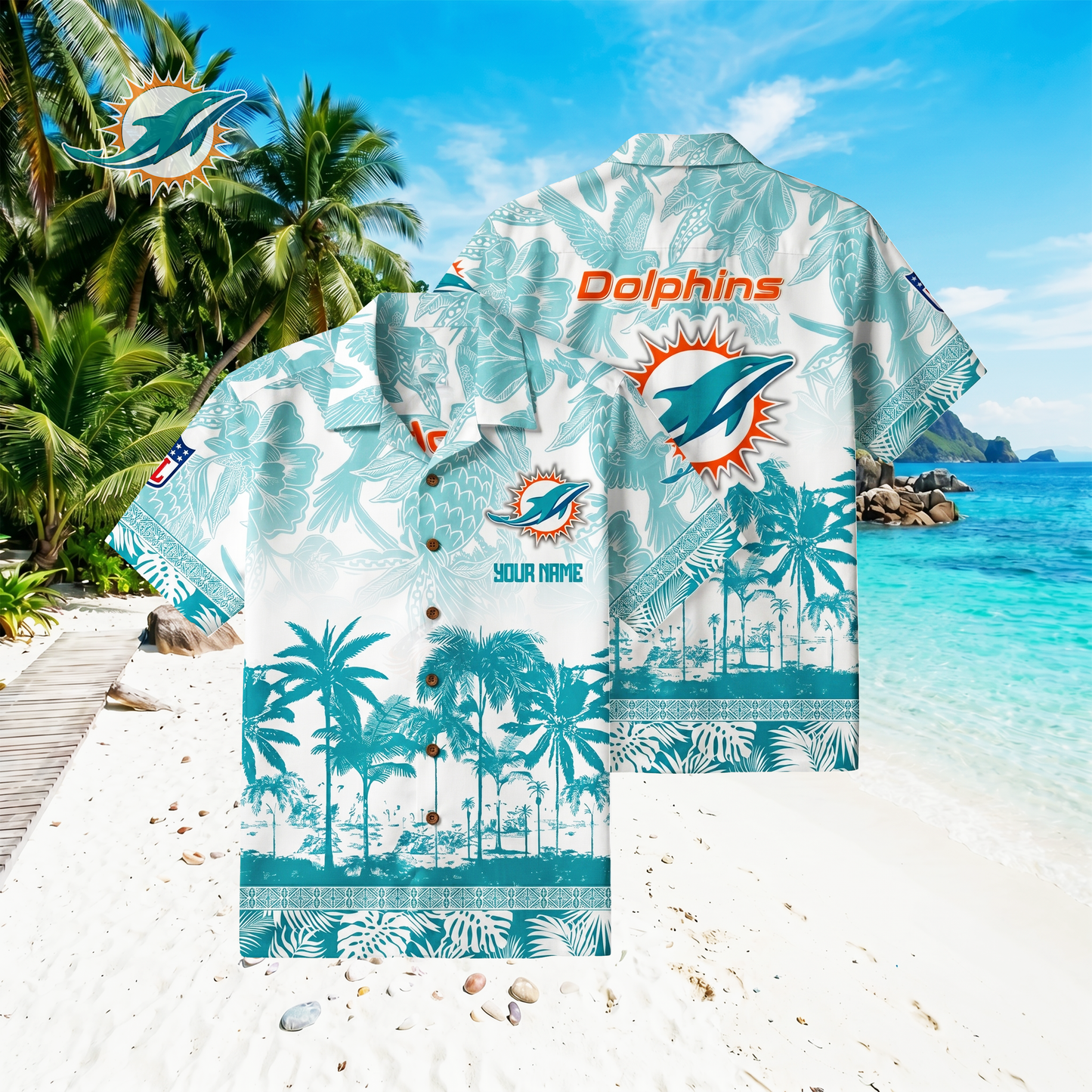 PREMIUM NFL X MD Floral With Parrots Hawaiian Shirt NDT VHM 060526