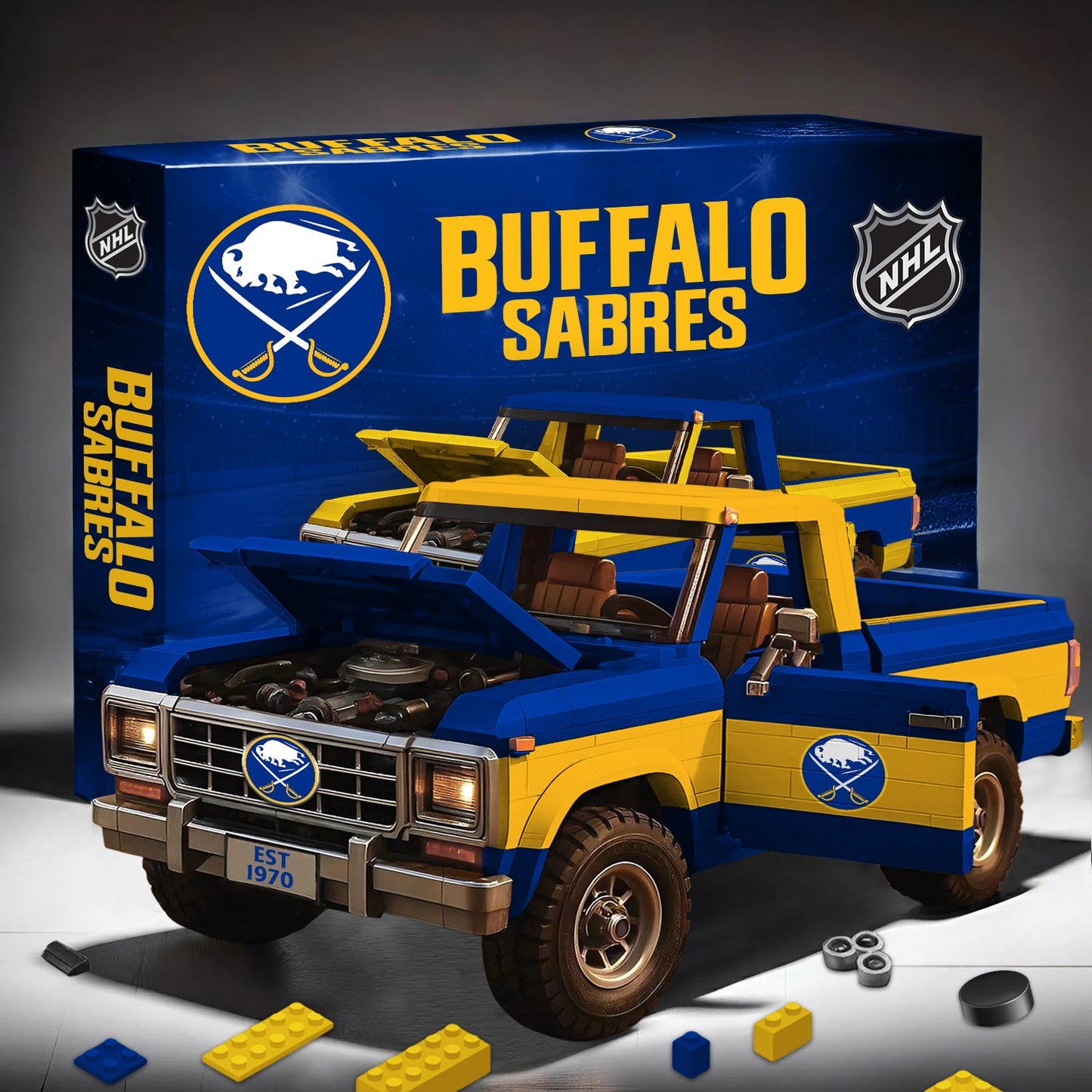 PREMIUM NHL X BS Elite Craft Ford F150 3D Build Your Own Toy NDT NHM 180426