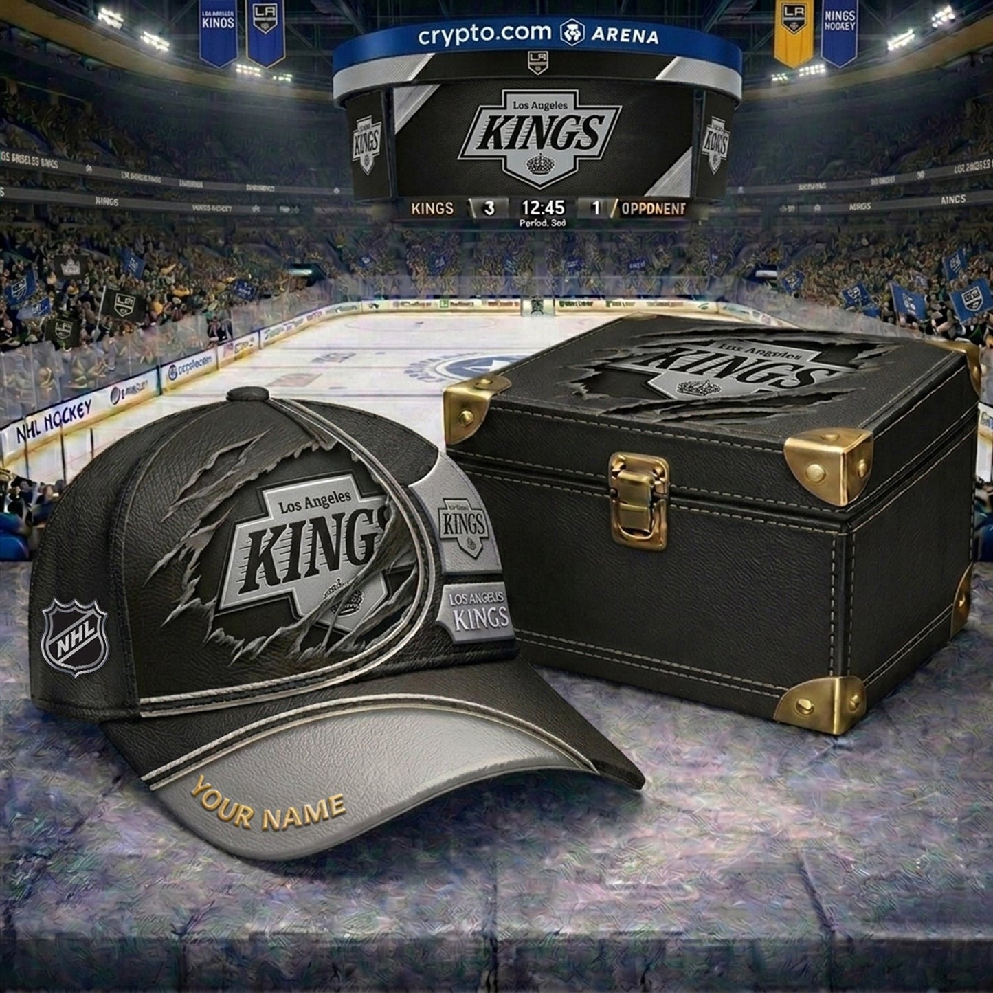 PREMIUM NHL X LAK CRACK CUSTOM NAME HAT V300 NDT NHM 150526