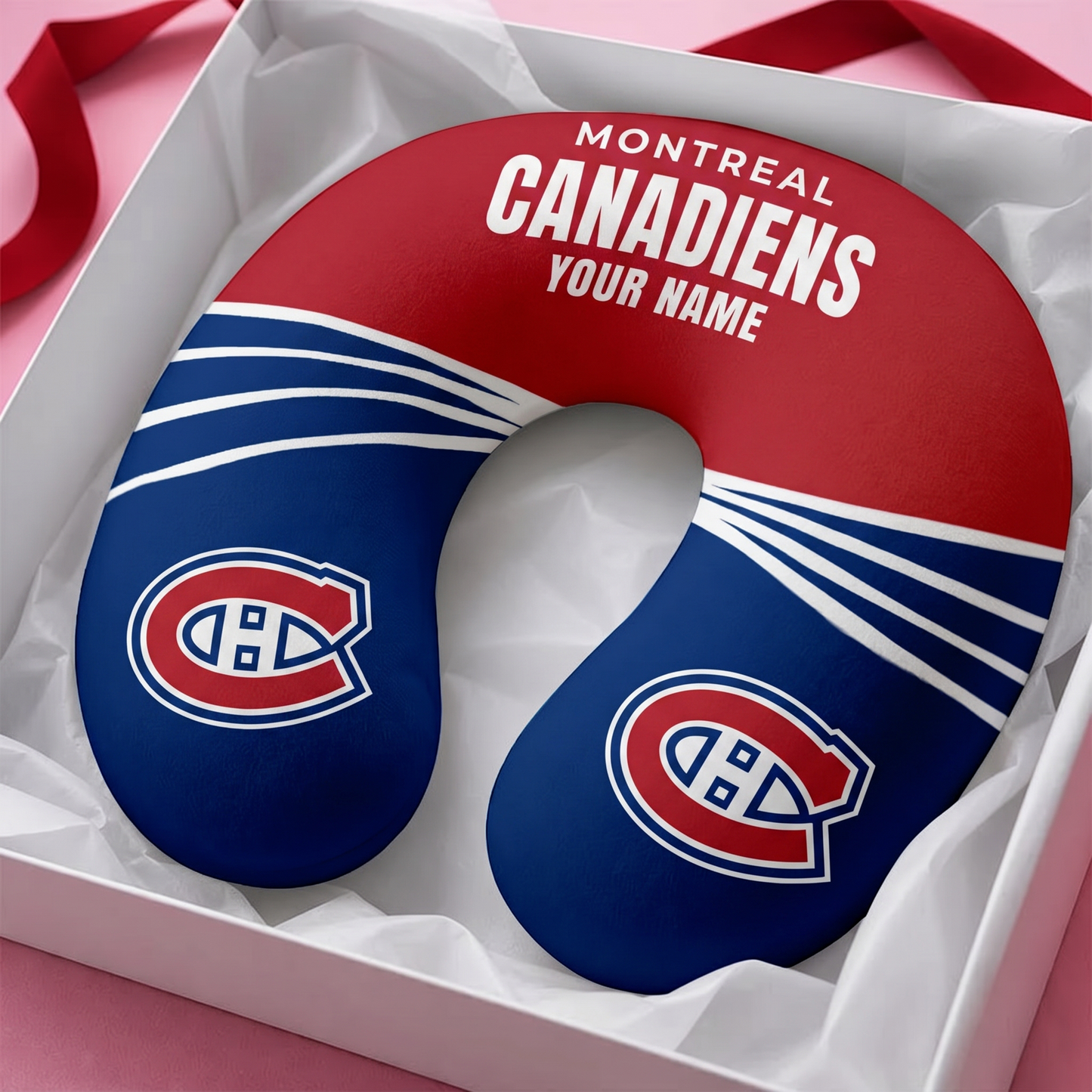 PREMIUM NHL X MC Neck Pillow Custome Name For Fan NDT VHM 150526
