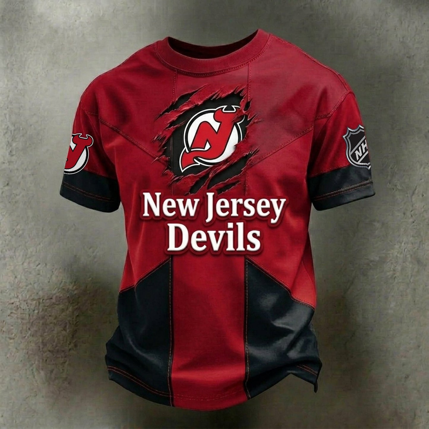 PREMIUM NHL X NJD CRACK SHIRT FOR SUMMER HOLIDAY NDT NHM 080526