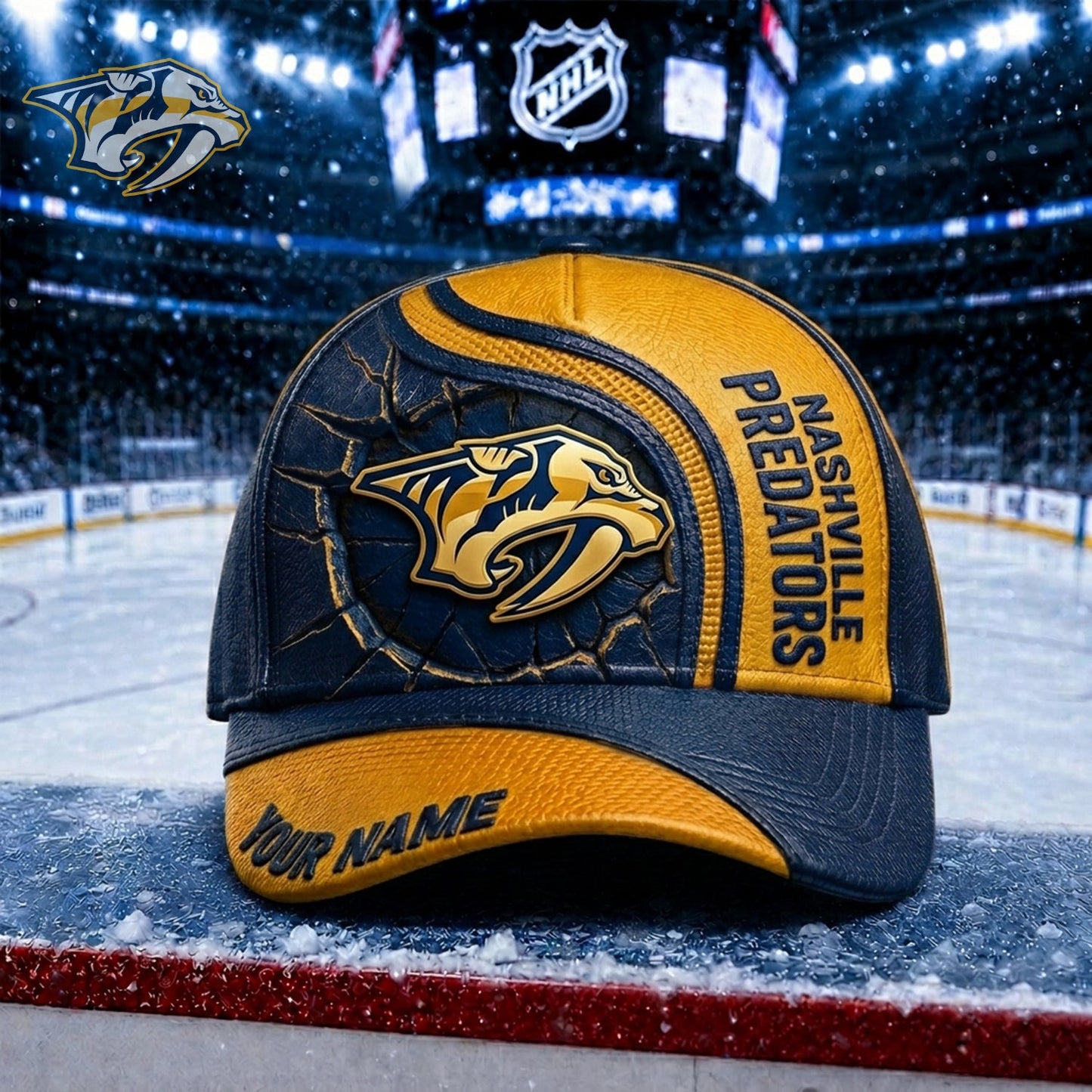 PREMIUM NHL X NP Embroidered Hockey Custom Name HAT NDT NHM 250526
