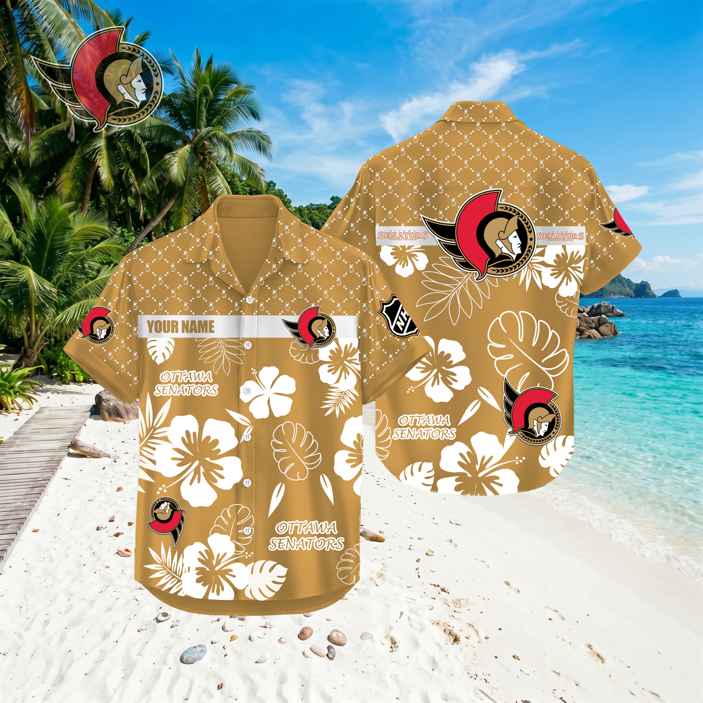 PREMIUM NHL X OS Hawaiian Shirt Custom Name For Summer Holiday NDT VHM 270426