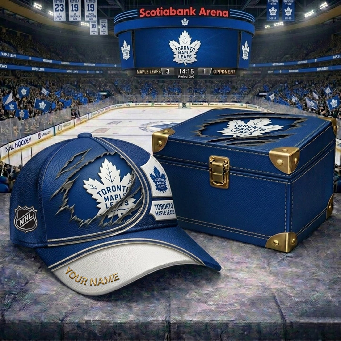 PREMIUM NHL X TML CRACK CUSTOM NAME HAT V300 NDT NHM 150526