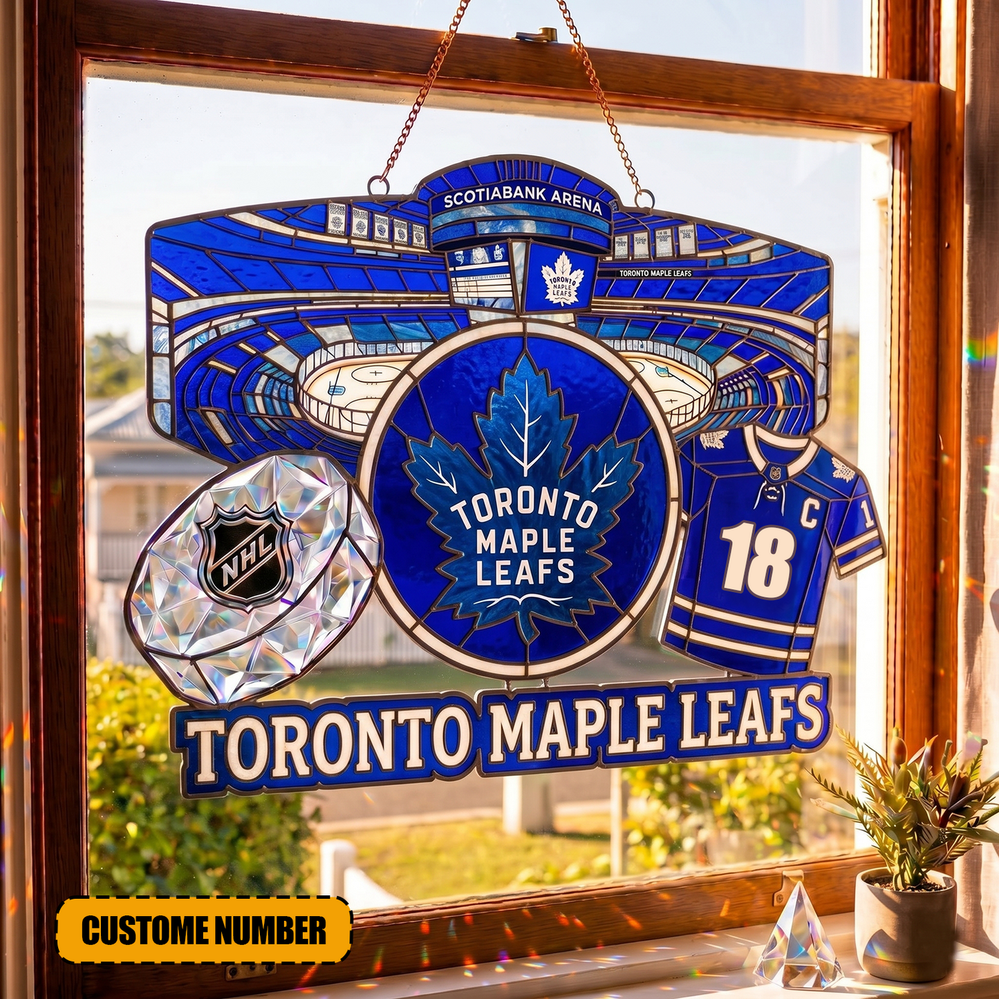 PREMIUM NHL X TML Suncatcher Custom Name Limited Edition NDT VHM 240426