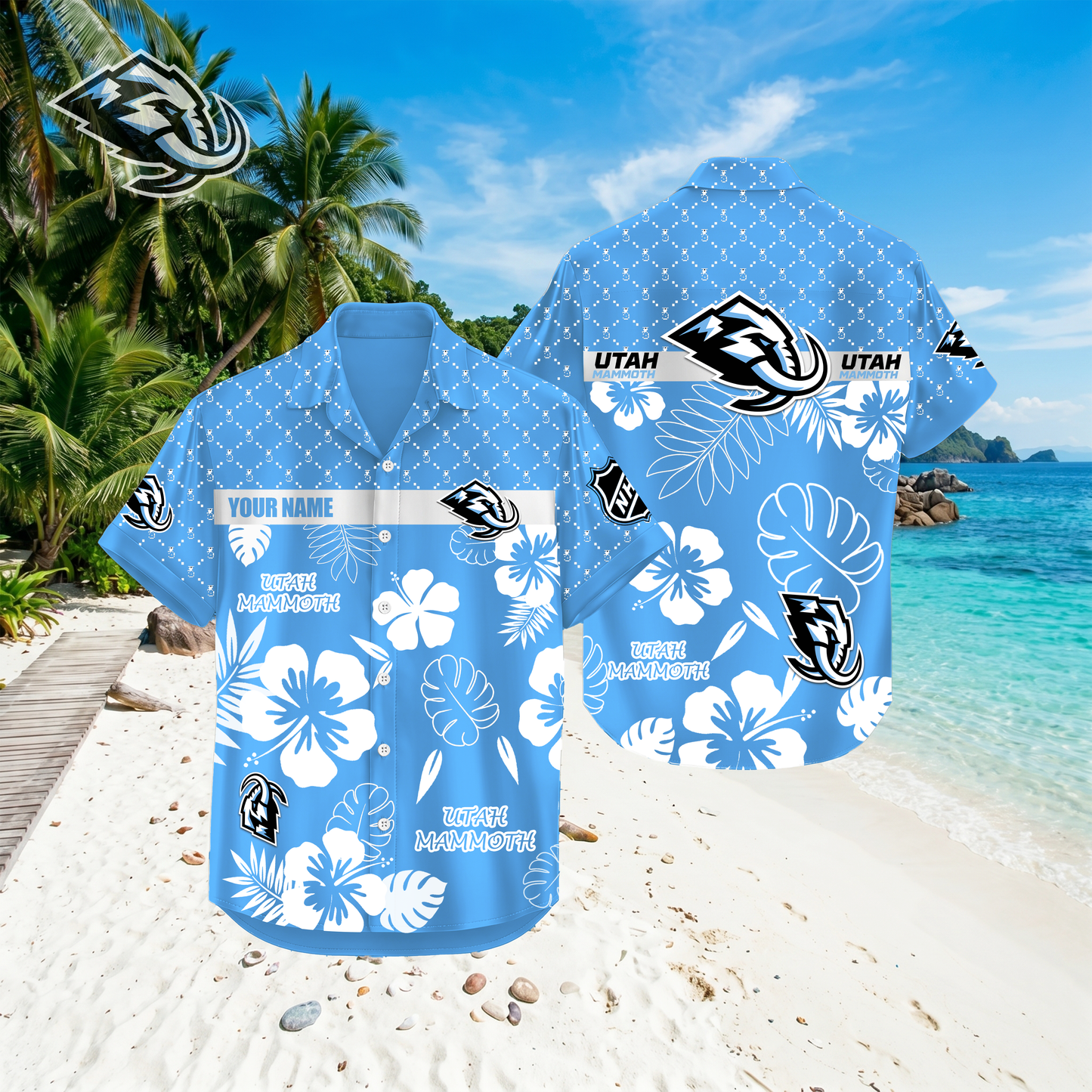 PREMIUM NHL X UM Hawaiian Shirt Custom Name For Summer Holiday NDT VHM 270426