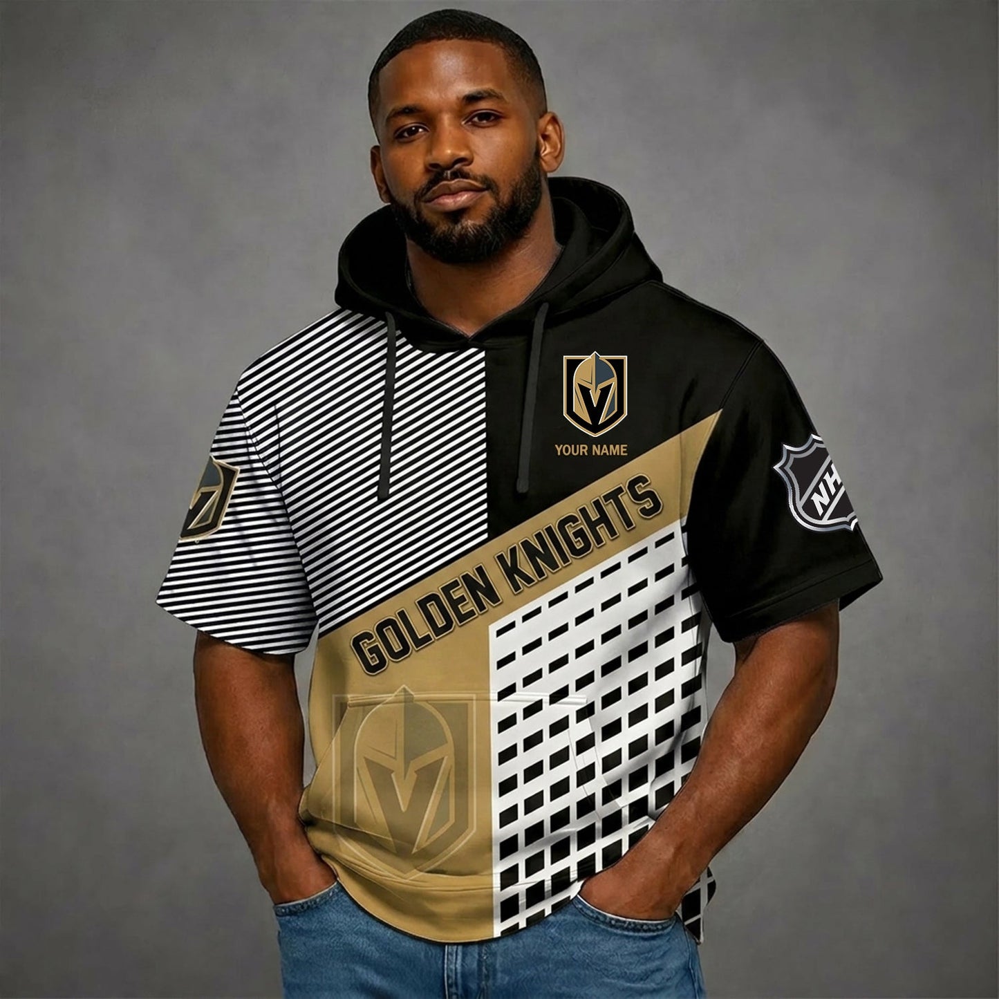 PREMIUM NHL X VGK Short Sleeve Hoodie SHIRT FOR SUMMER HOLIDAY V3 NDT NHM 180526