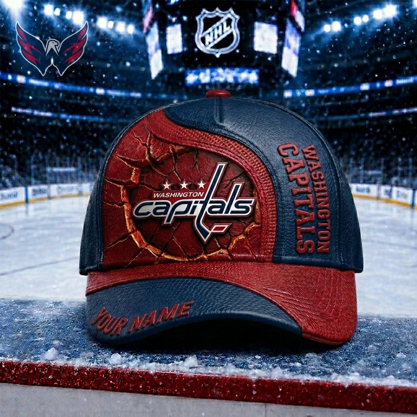 PREMIUM NHL X WC Embroidered Hockey Custom Name HAT NDT NHM 250526