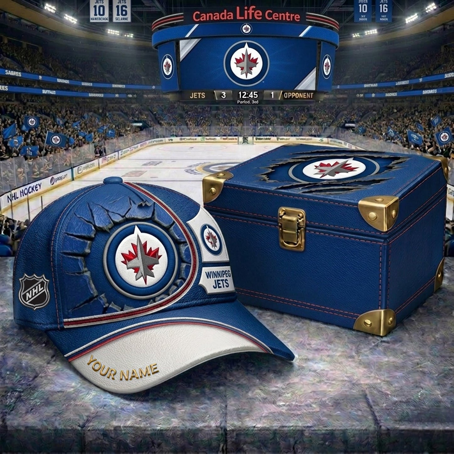 PREMIUM NHL X WJ CRACK CUSTOM NAME HAT V303 NDT NHM 150526