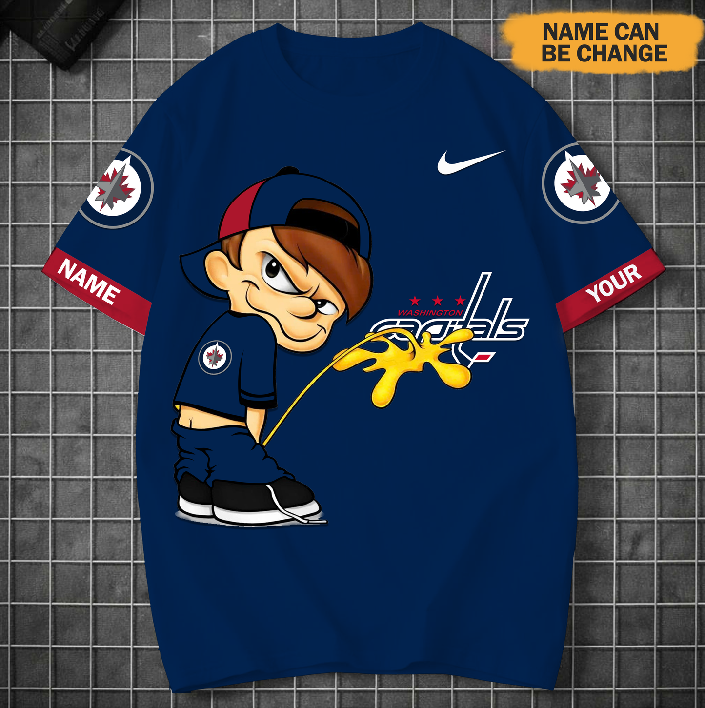 PREMIUM NHL X WJ Funny Peeing Boy New Tshirt Custom Name NDT VHM 160426