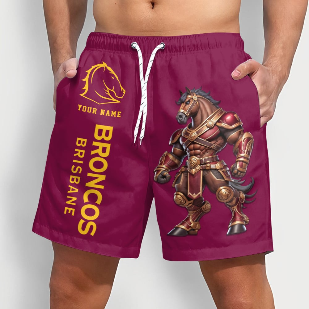 PREMIUM NRL X BB Sport Style Mascot Men Short Pants Custom NAME NDT NQK