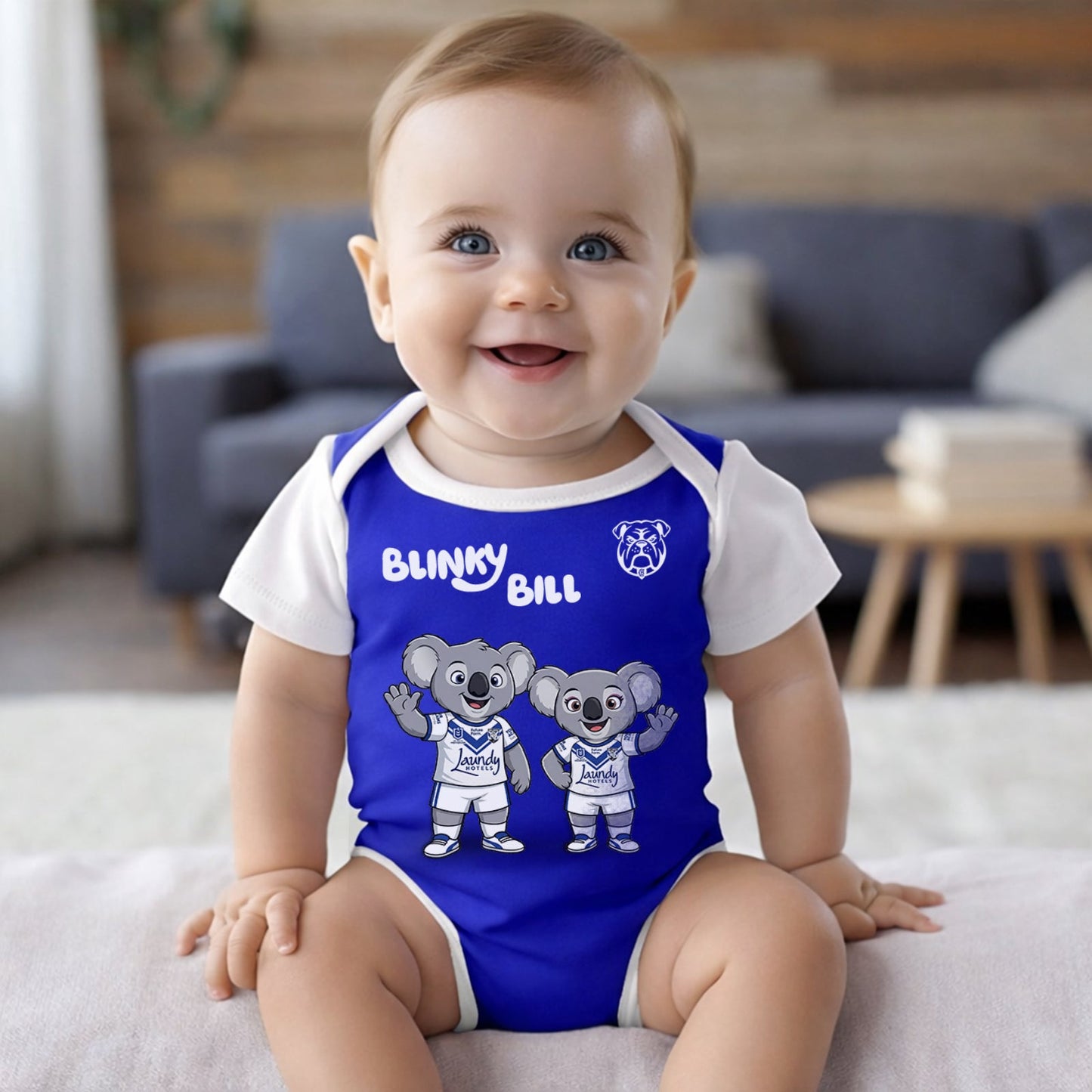 PREMIUM NRL X CB BLINKY BILL Baby Romper Custom Name For Kids NDT LVH 130426 1