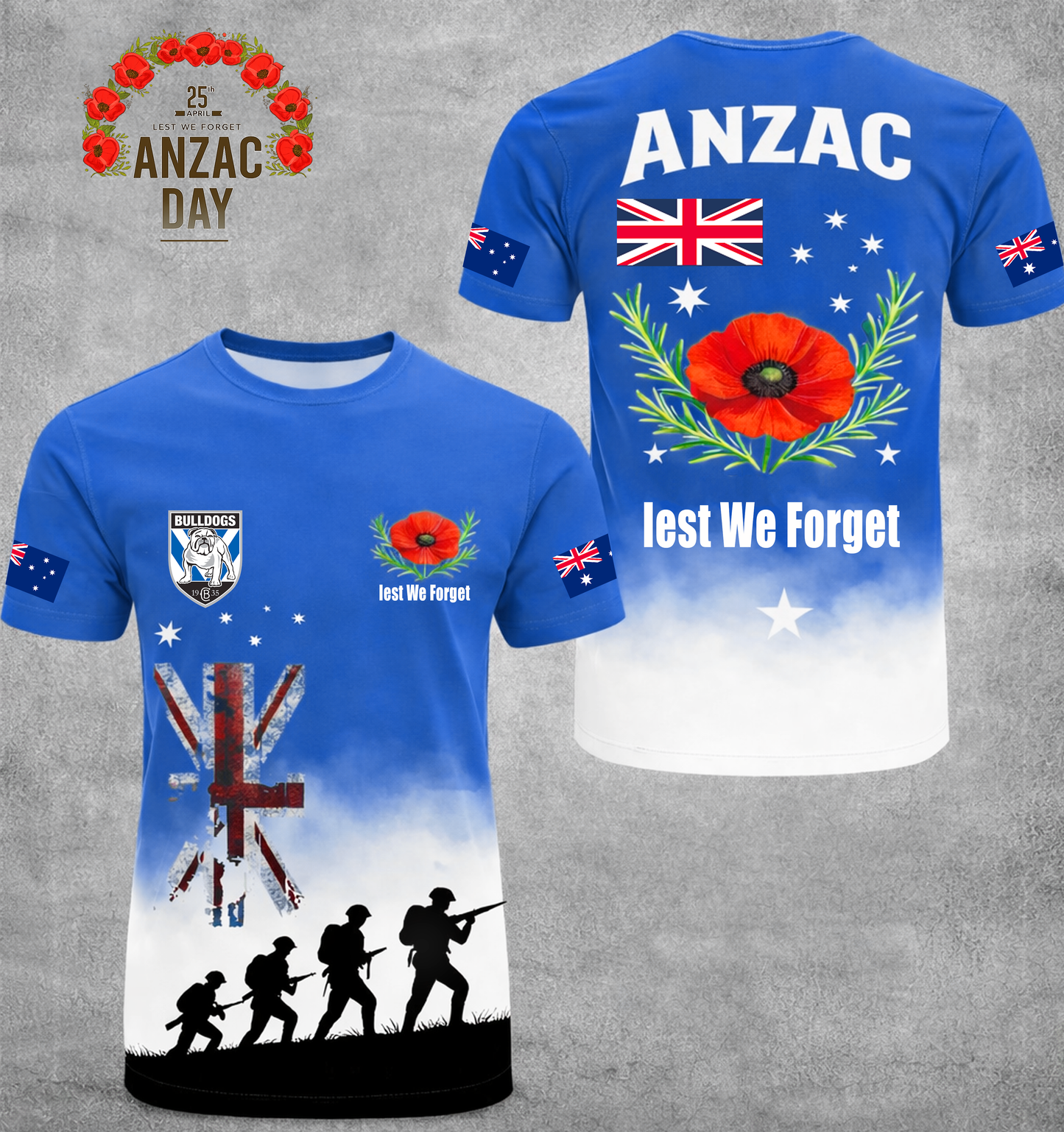 PREMIUM NRL X CBB ANZAC DAY SHIRT LIMITED EDITION NDT VHM