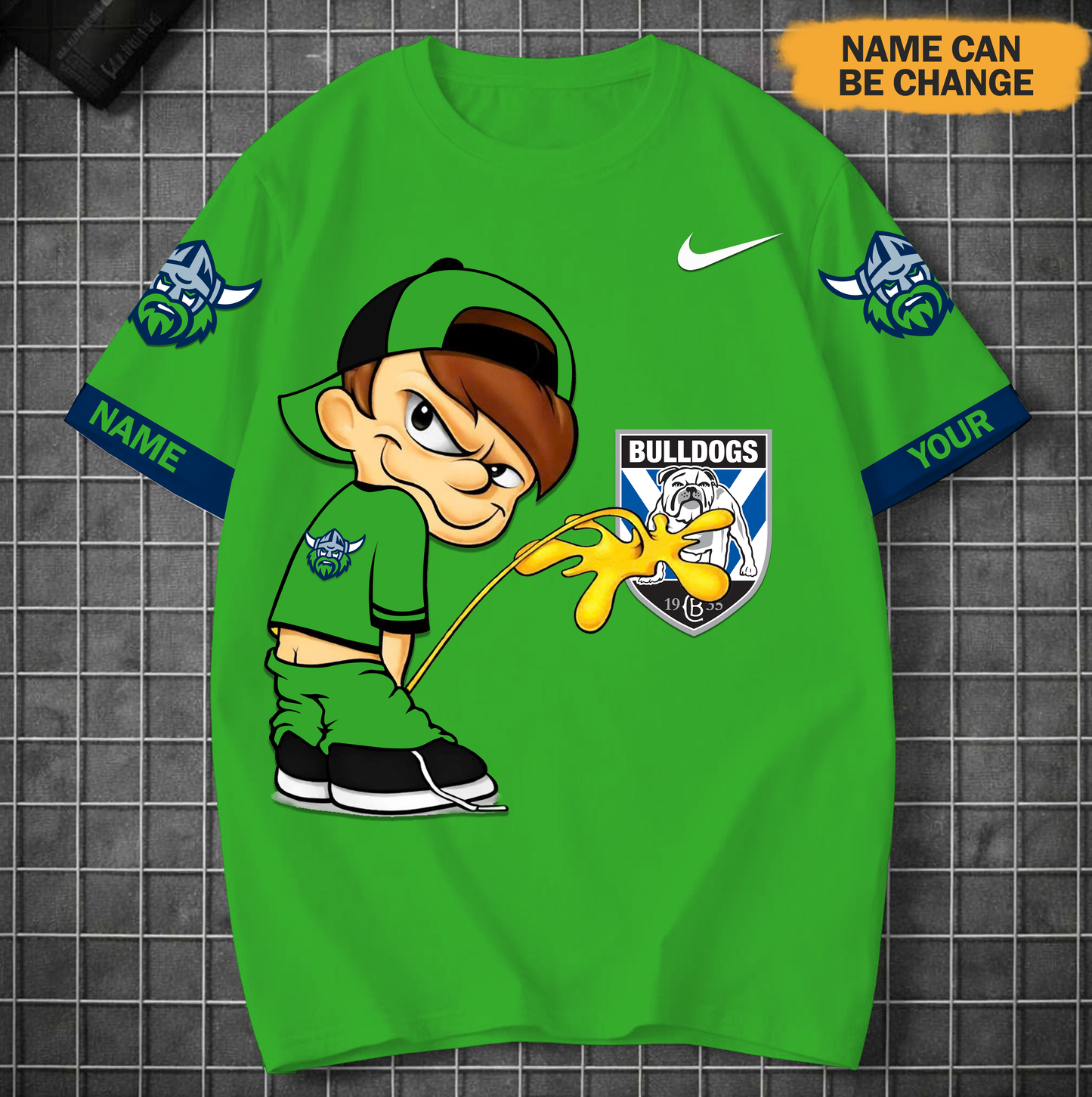 PREMIUM NRL X CR Funny Peeing Boy New Tshirt Custom Name NDT VHM 160426