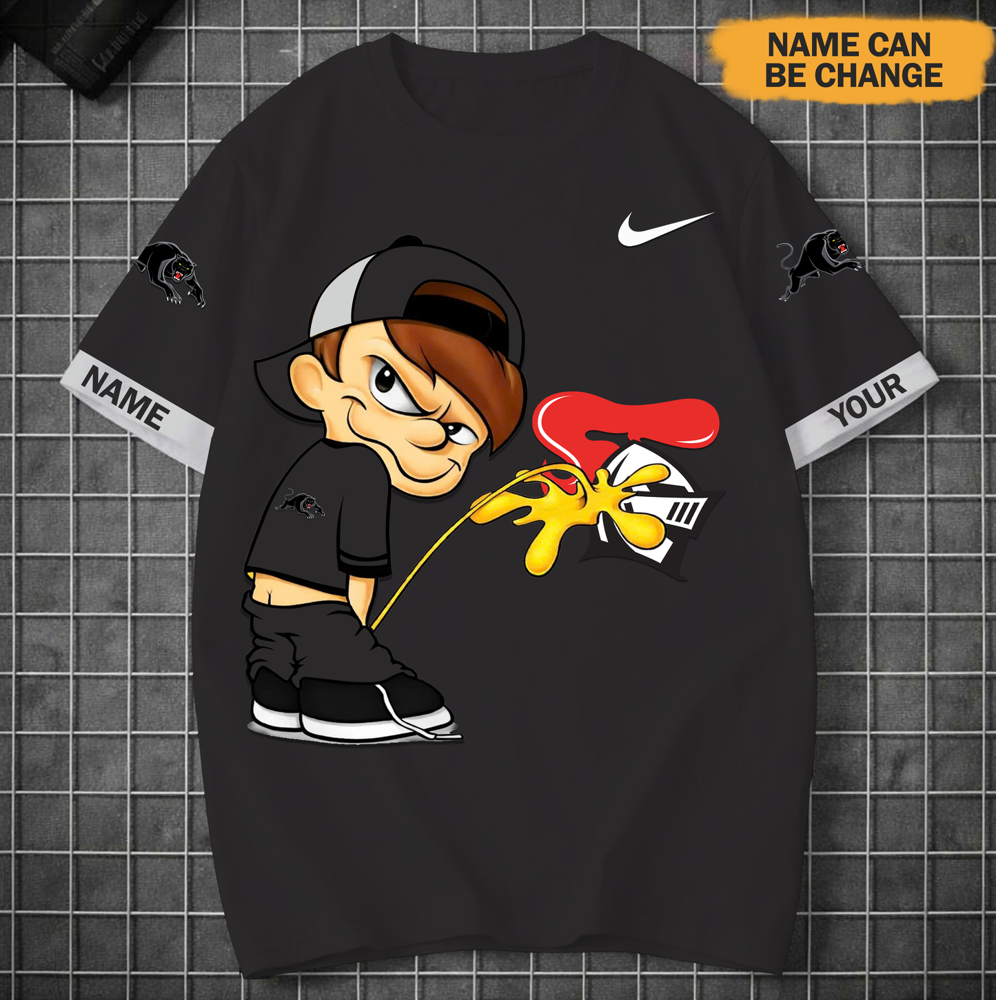 PREMIUM NRL X PP Funny Peeing Boy New Tshirt Custom Name NDT VHM 160426