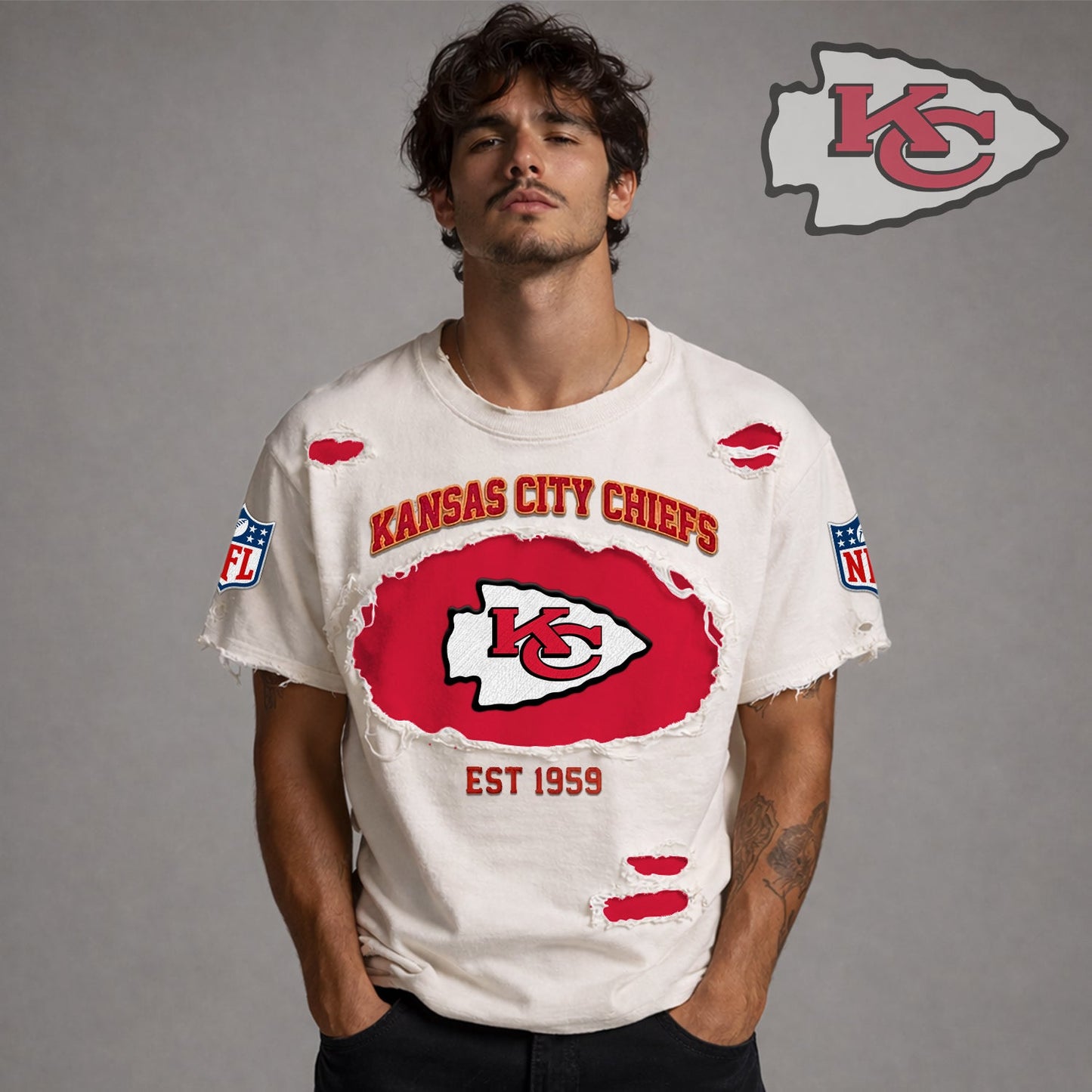 PREMIUM NFL X KCC RETRO VINTAGE SHIRT LIMITED EDITION NDT NHM 0604026