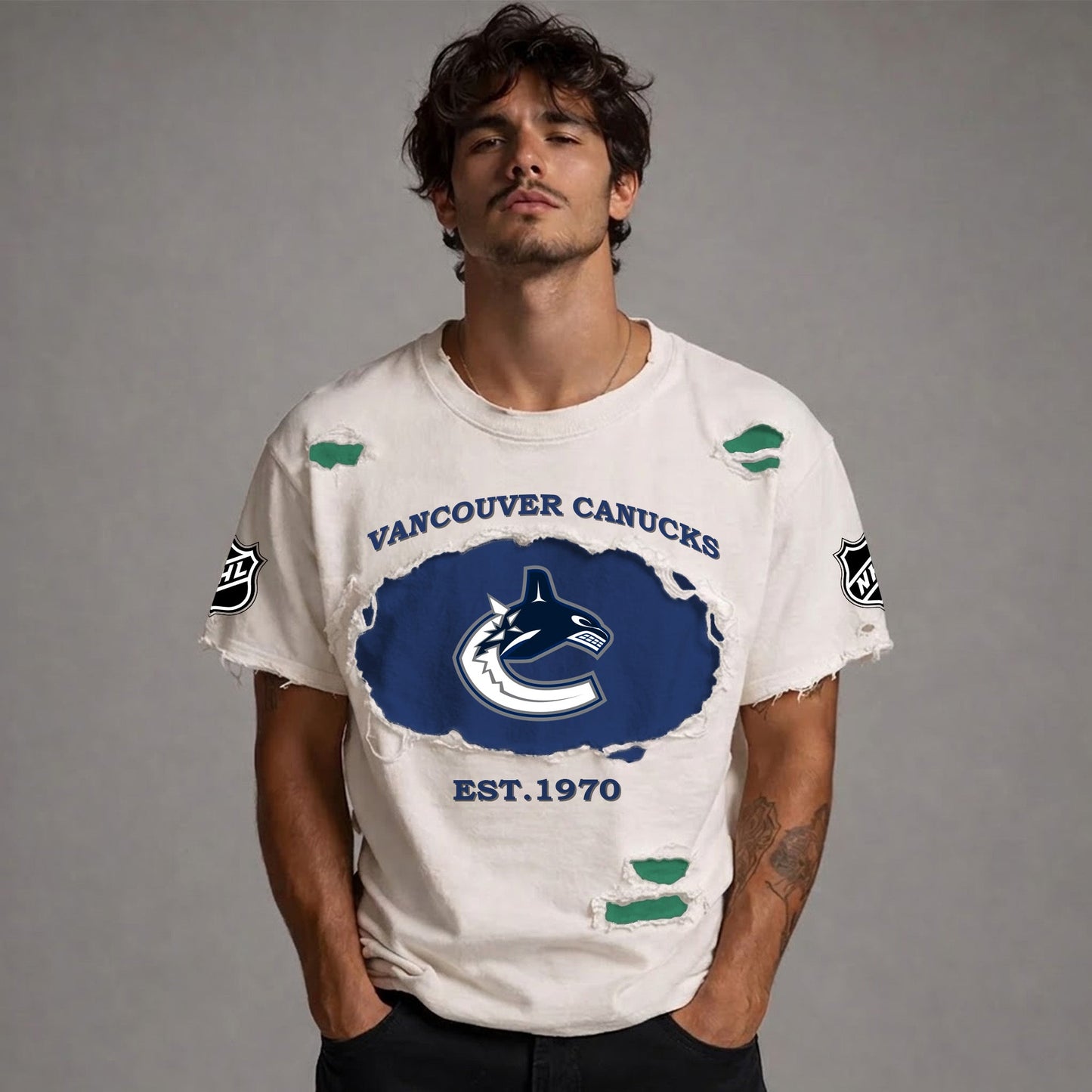 PREMIUM NHL x VC RETRO WASH SHIRT NDT NTN 080426