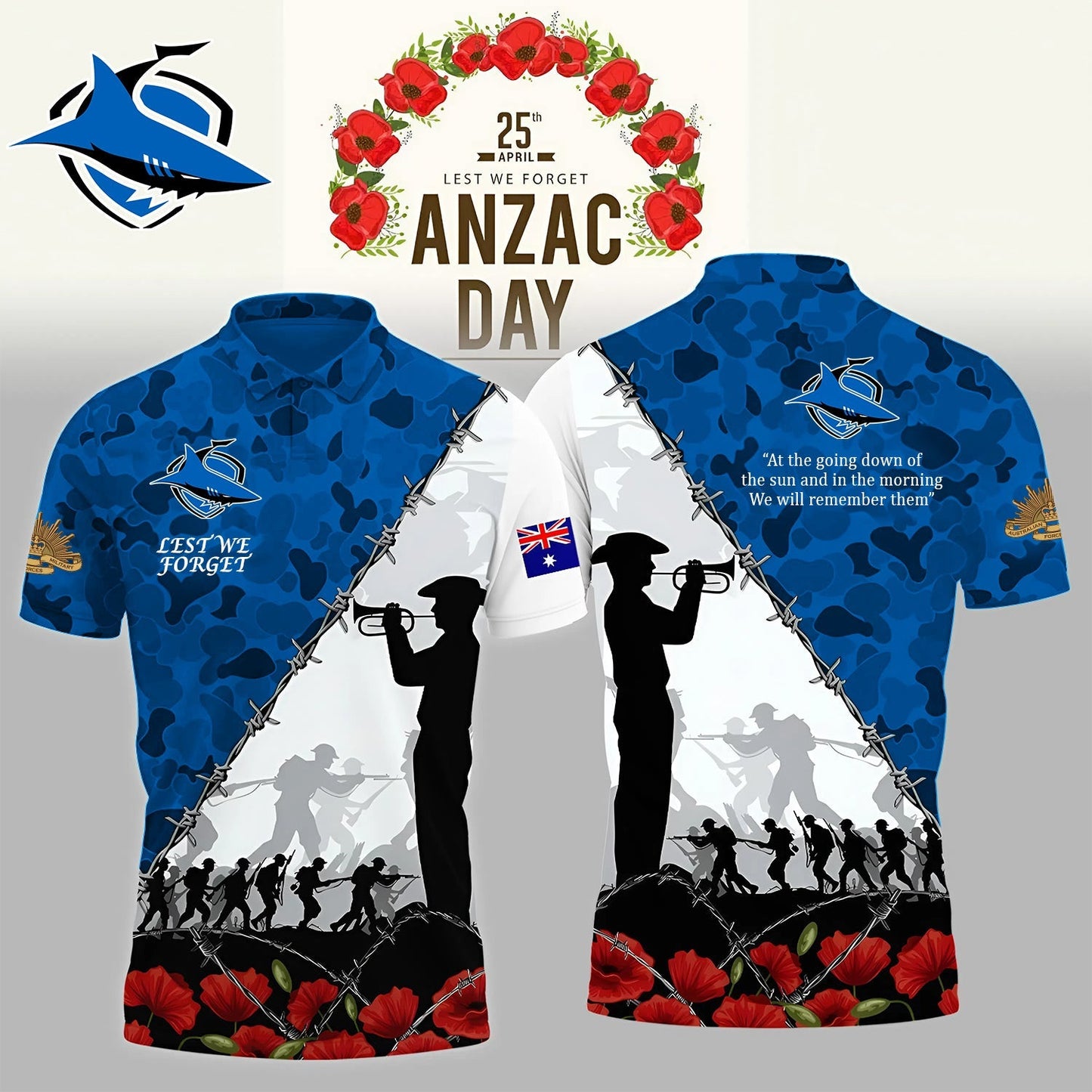 PREMIUM NRL X CSS ANZAC DAY POLO SHIRT LIMITED EDITION NDT NHM 130326